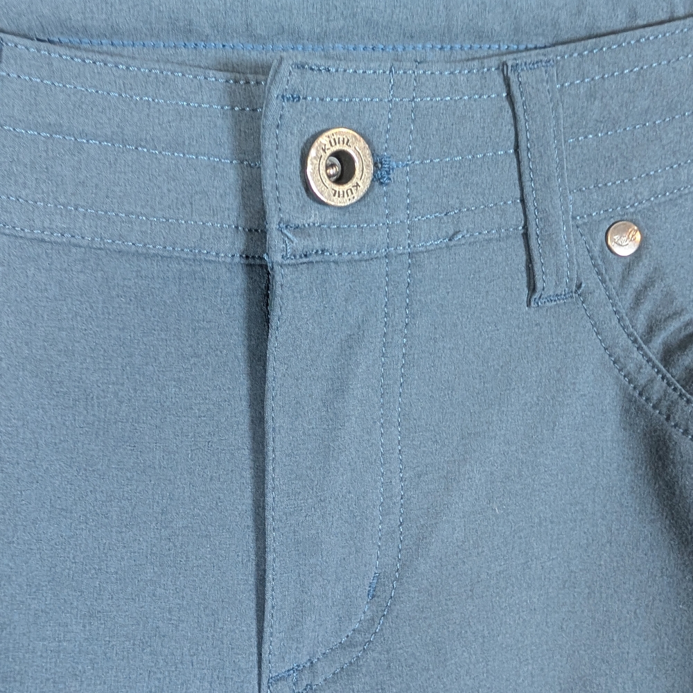 Kuhl Freeflex Rollup Pants Capris Rainstorm Blue Grey 6 Short Cargo Hiking - Picture 6 of 14
